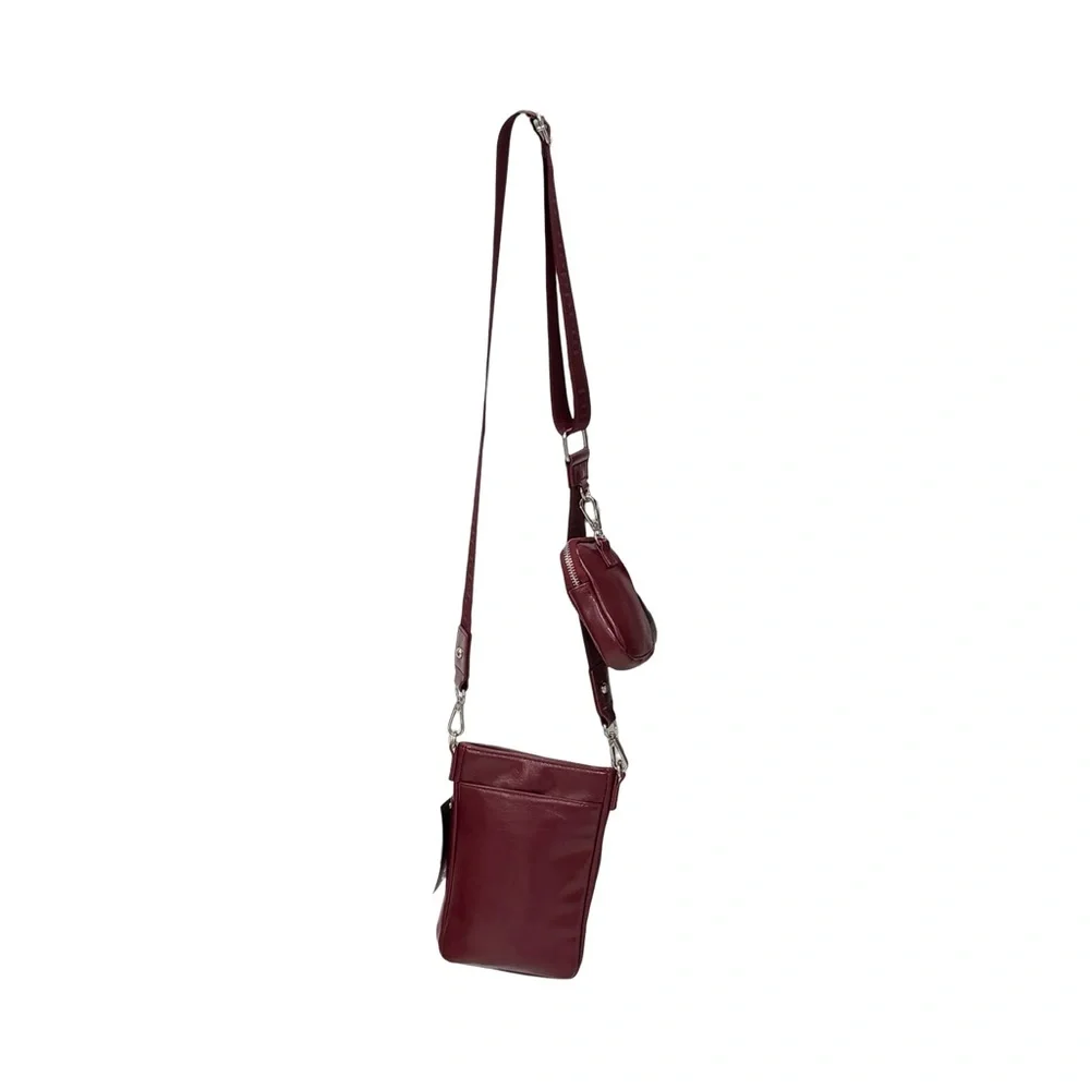 Madden Girl Deep Maroon Crossbody Bag NEW BOX32BAGS